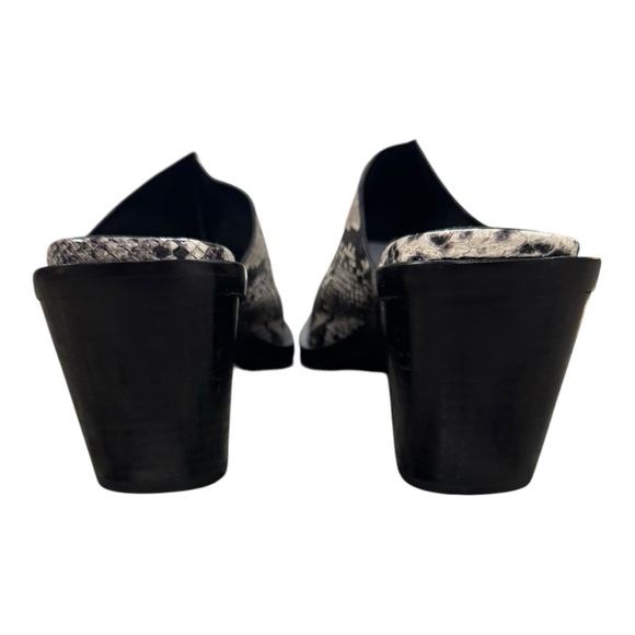 Rag & Bone Designer Santiago Snakeskin Embossed Wedge Sandals Size 37.5 / US 7.5 - Picture 7 of 10